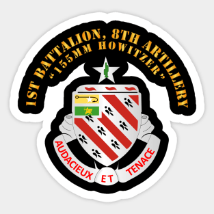 1st Battalion, 8th Artillery - V1 wo DS Sticker